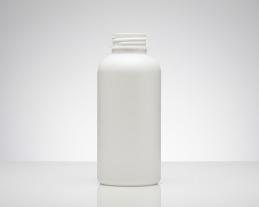 3.2 Oz. Botella Farmaceutica — 7 x 7 x 7 in, 2 cavidades, SKU 100826