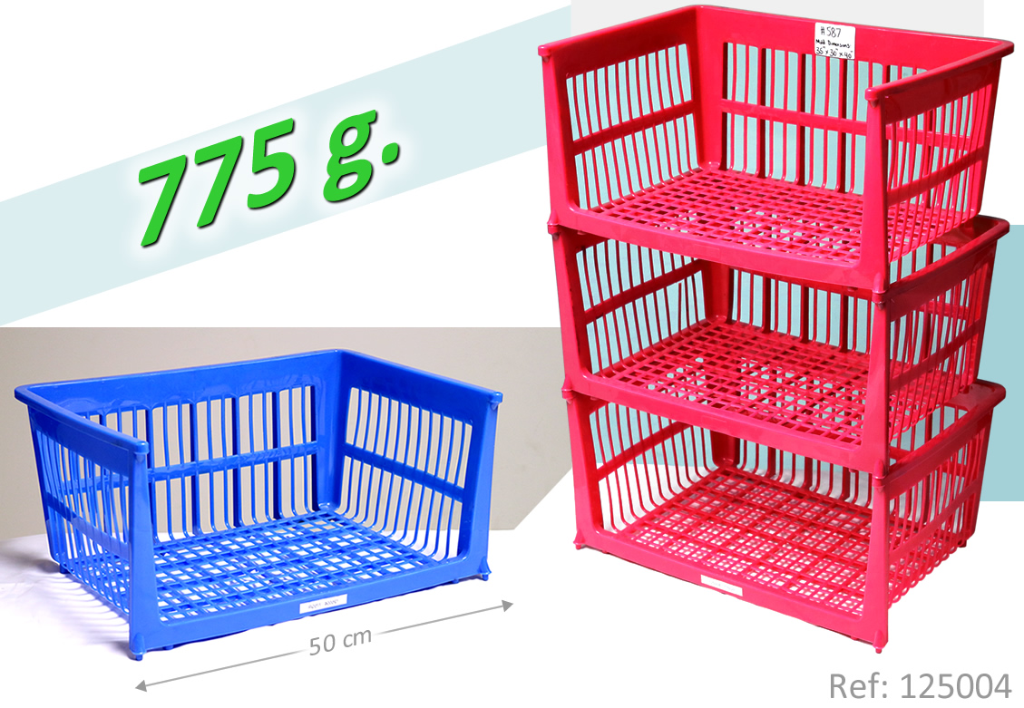 Stacking Basket  Mold — 35 x 30 x 40 in, 1 cavity, SKU 125004
