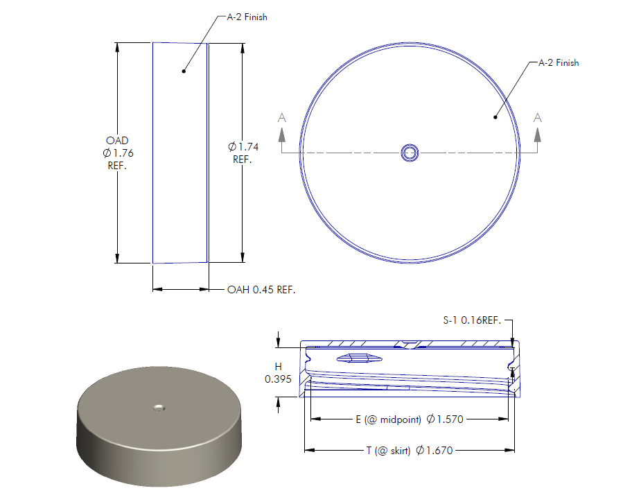 43-400 Cap — 33 x 26.8 x 14 in, 48 cavities, SKU 104143