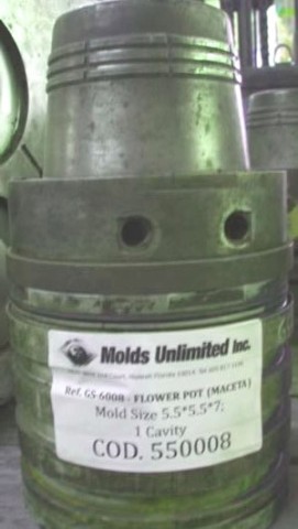 Flower Pot — 5.91 x 5.91 x 7.09 in, 1 cavity, SKU 550008